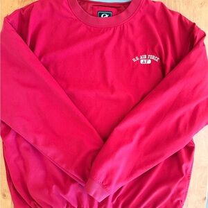 Vintage Air Force Pullover Windbreaker Jacket Men’s L Gear For Sports Red